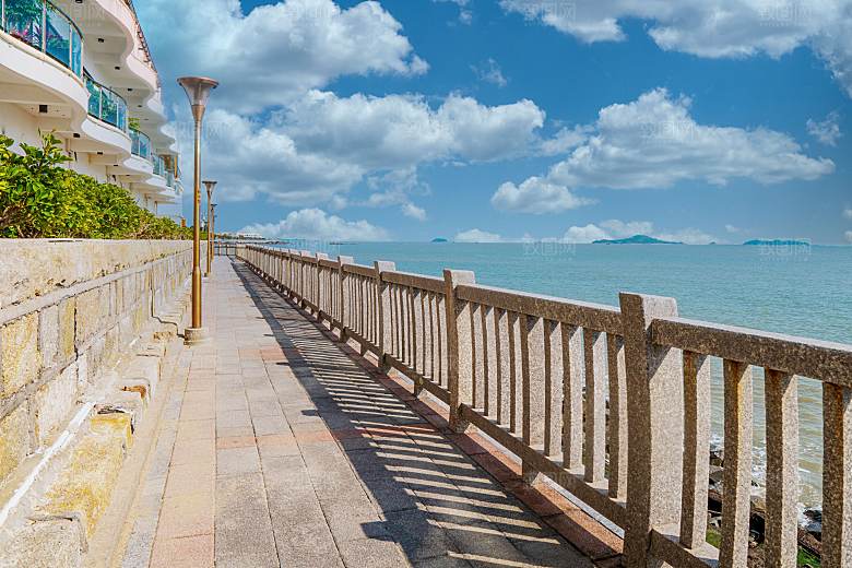 自然风景海边蓝色海岸摄影素材