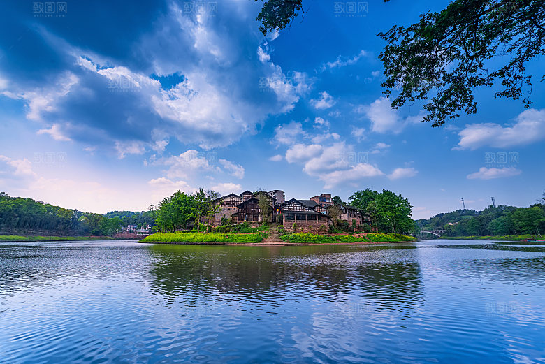 自然风景海边蓝色海岸摄影素材