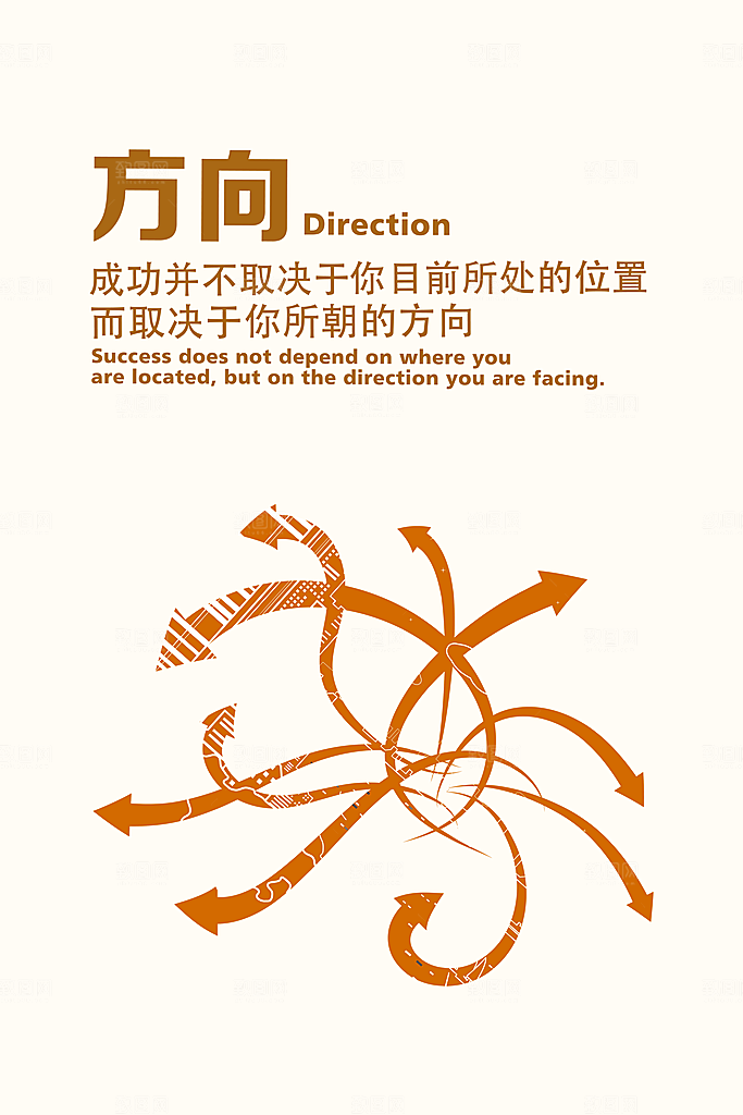 公司励志文化墙装饰画海报模版