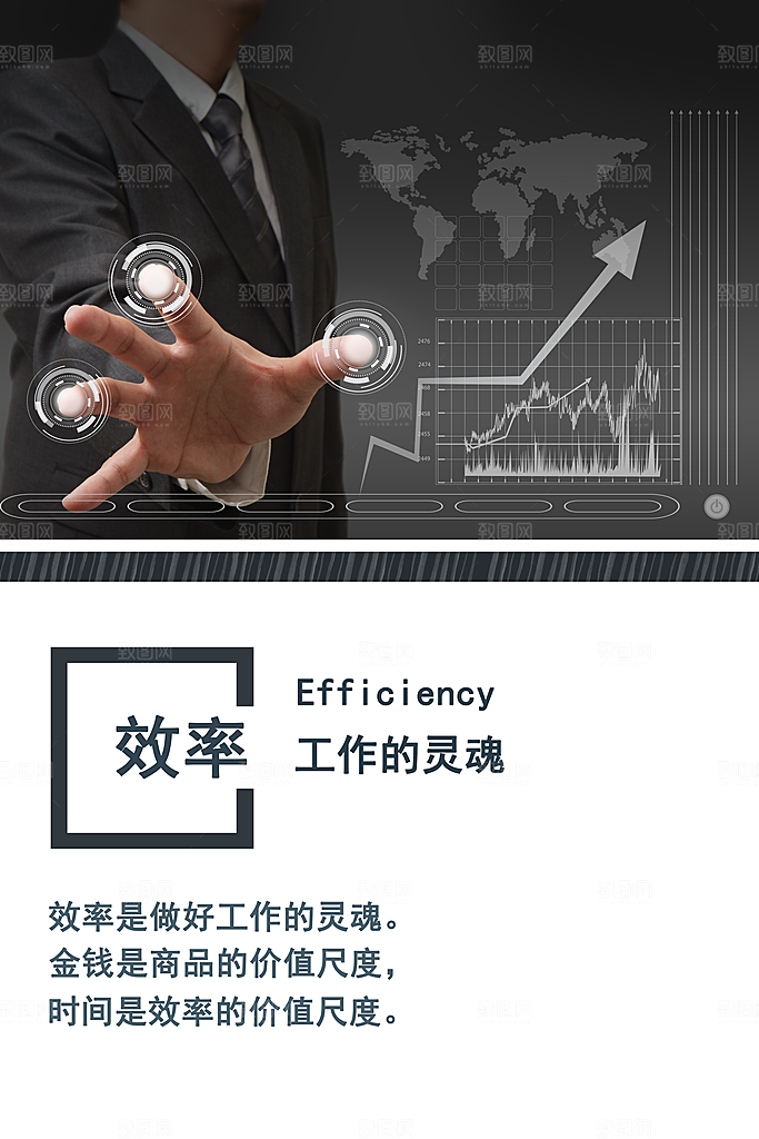 公司励志文化墙装饰画海报模版