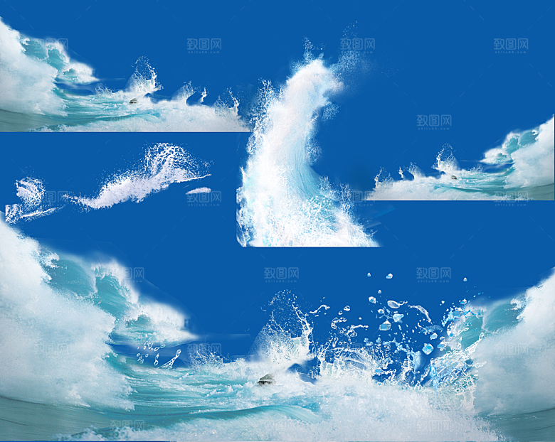 婚纱摄影制作后期海浪素材
