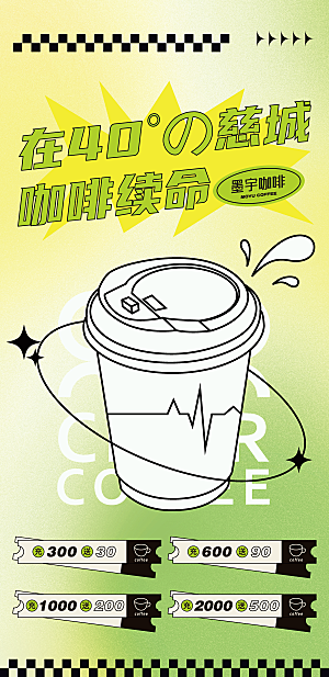 咖啡促销海报设计素材