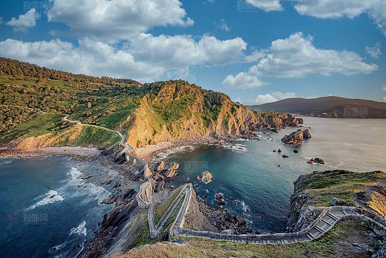 公园湖泊翡翠湖山水风光
