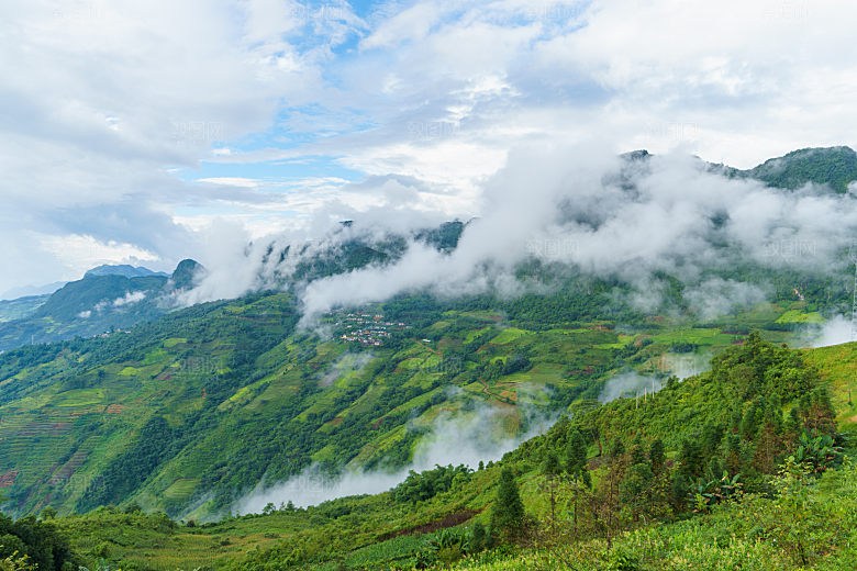 山峰山脉山地群山高峰摄影