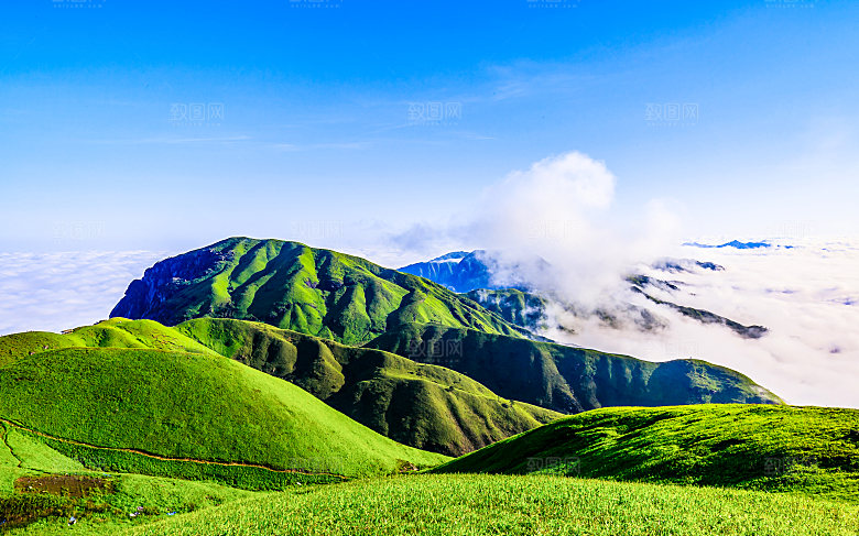 山峰群山森林大山摄影
