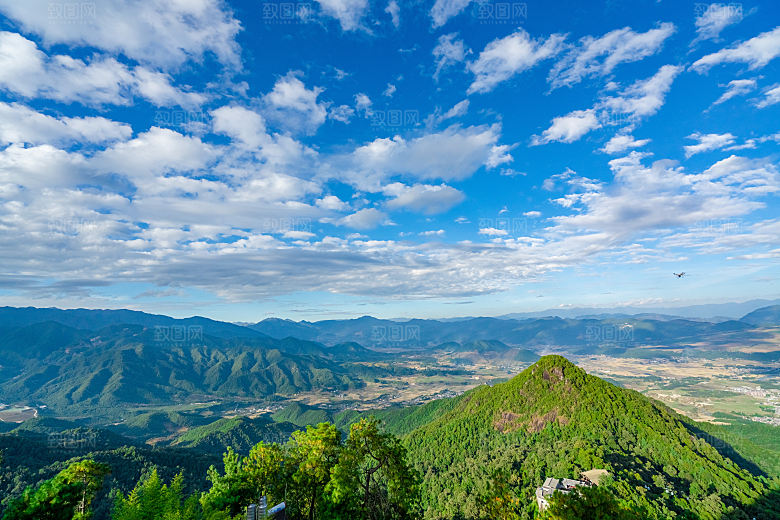 山脉山地山峰俯视图