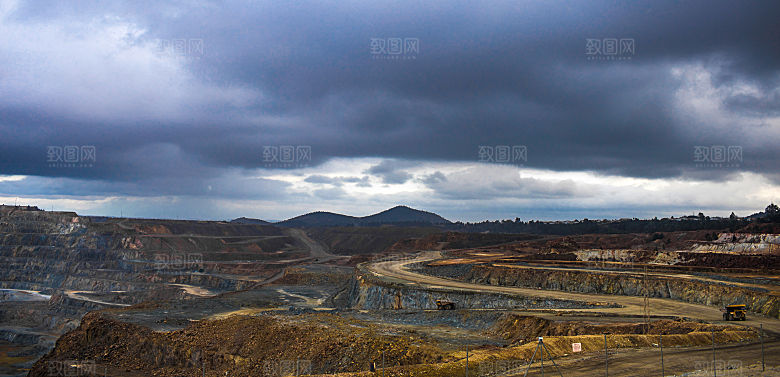 山脉山地山峰俯视图