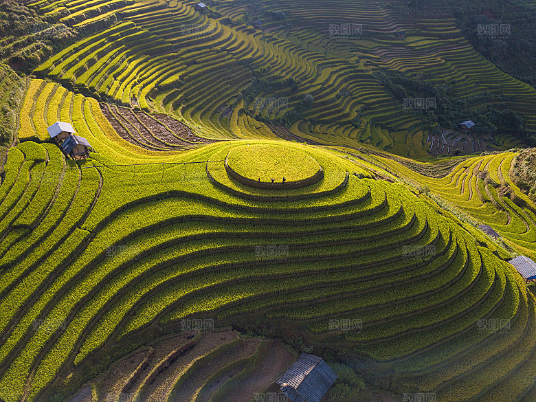 山脉山地山峰俯视图