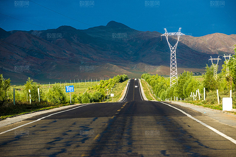 山脉山地山峰俯视图