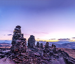 山脉山地山峰俯视图