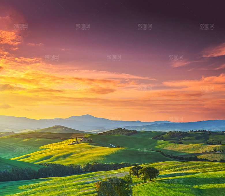 山脉山地山峰俯视图