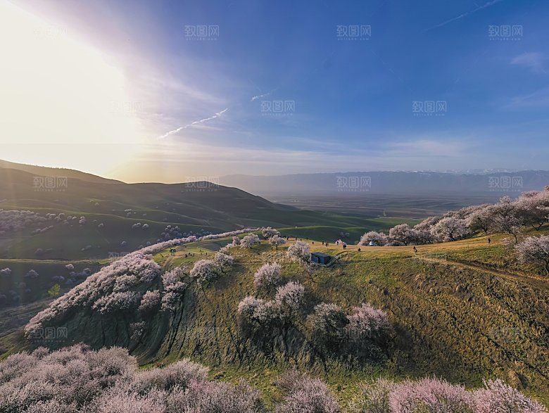 山脉山地山峰俯视图