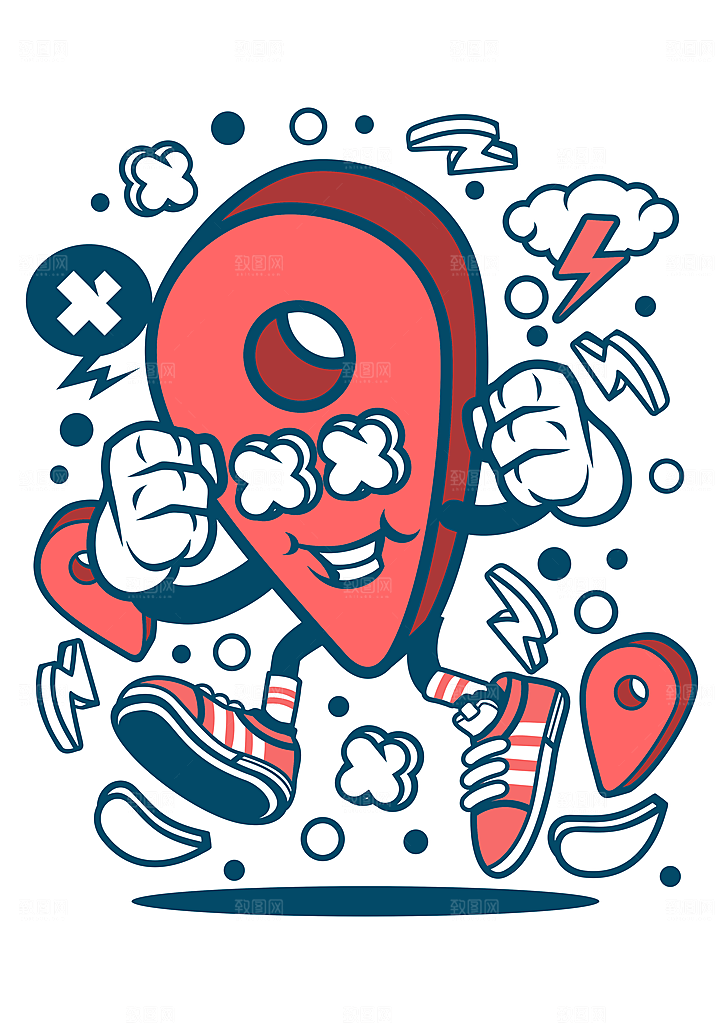 潮流创意涂鸦插画海报