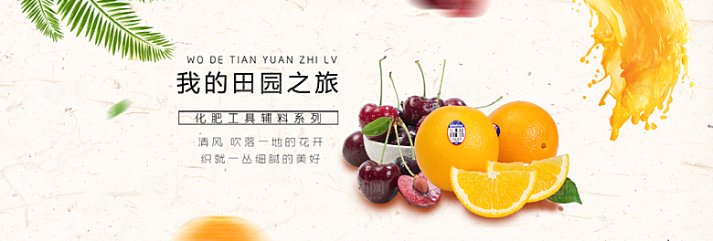 餐饮美食水果酒类简约大气海报