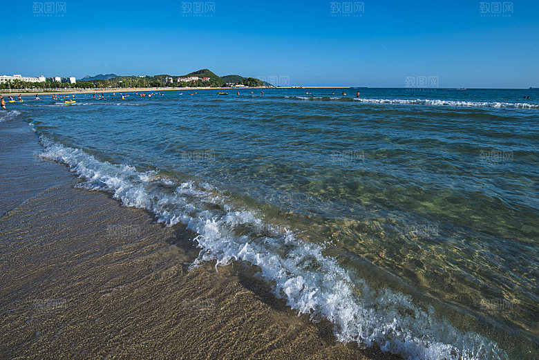 三亚南山海上岛屿沙滩湖泊摄影