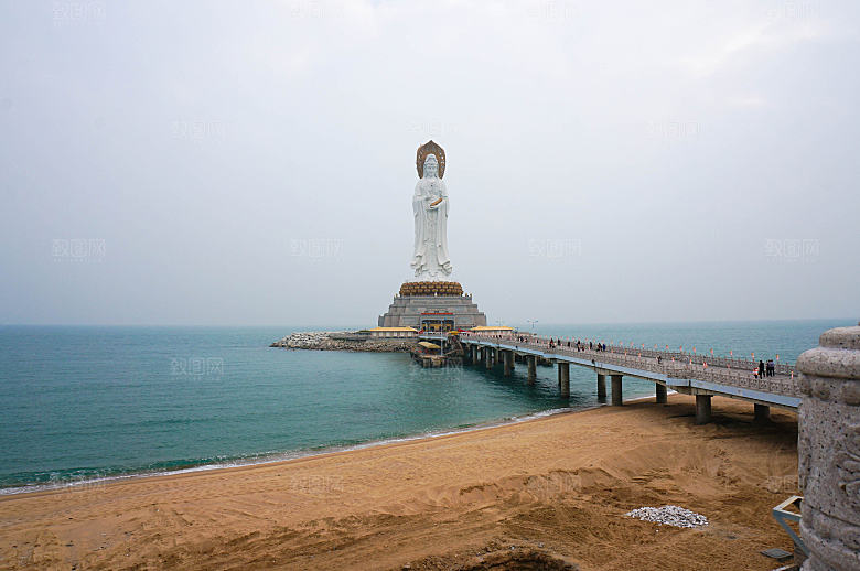 三亚南山海上岛屿沙滩湖泊摄影