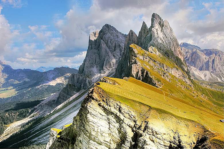 大山山峰群山摄影素材