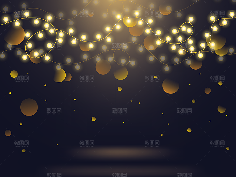 唯美浪漫节日氛围背景矢量模板