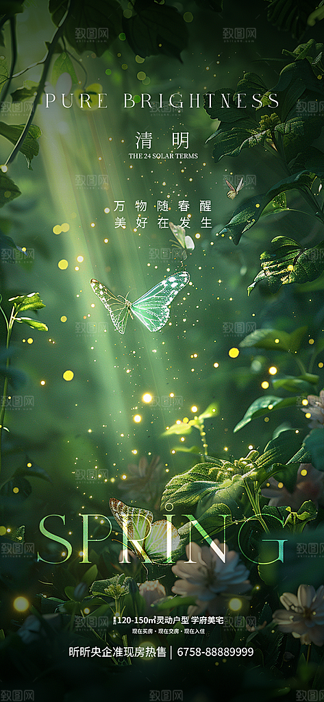 中国传统24节气惊蛰展板