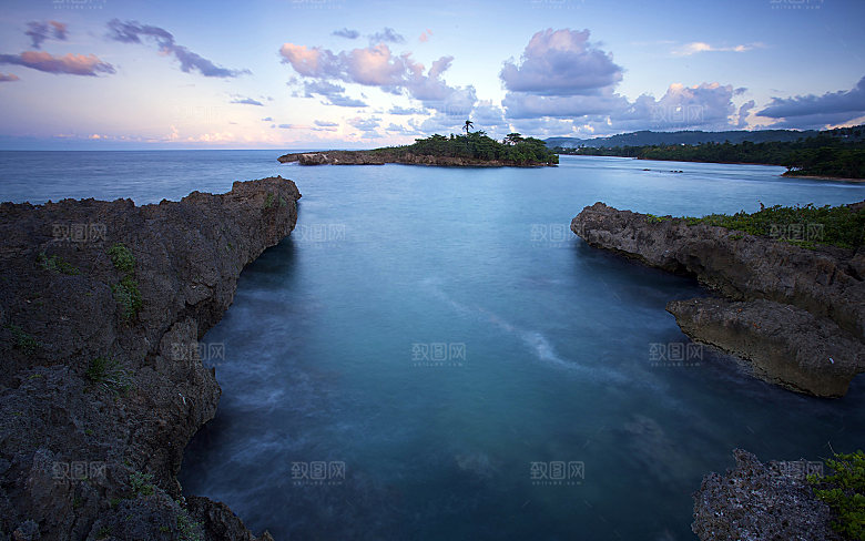 海景水景山脉高原后期合成背景素材