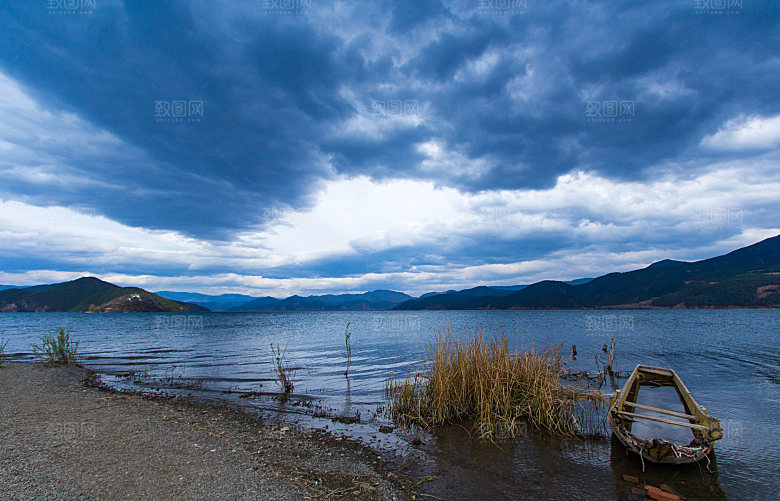 海景水景山脉高原后期合成背景素材