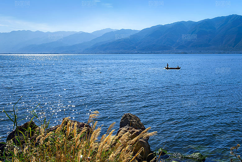 海景水景山脉高原后期合成背景素材