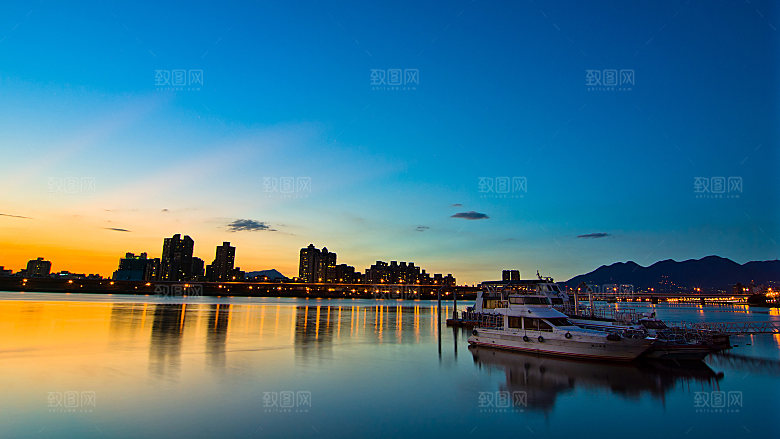 海景水景山脉高原后期合成背景素材