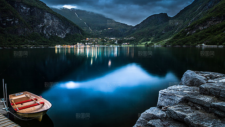 海景水景山脉高原后期合成背景素材