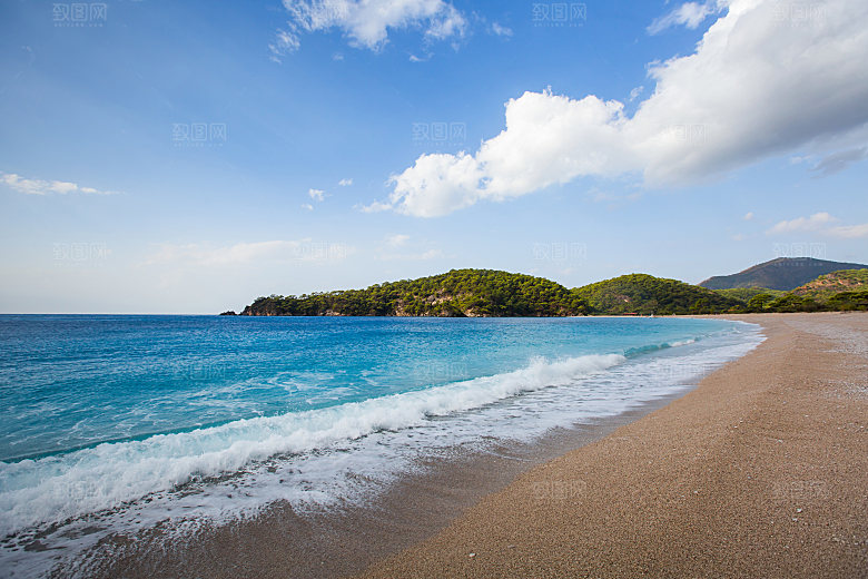 海景水景山脉高原后期合成背景素材