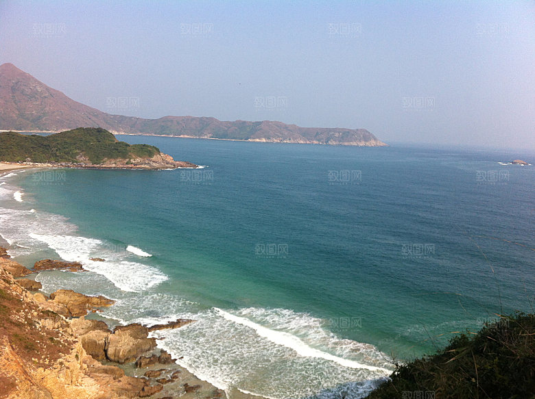 海景水景山脉高原后期合成背景素材