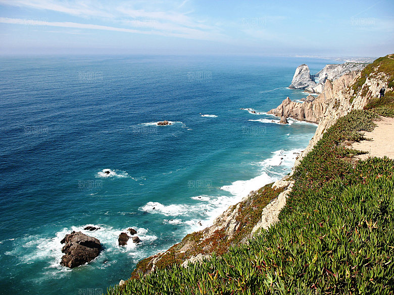 海景水景山脉高原后期合成背景素材