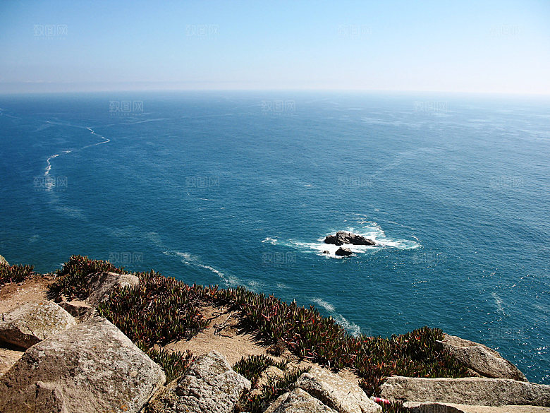 海景水景山脉高原后期合成背景素材