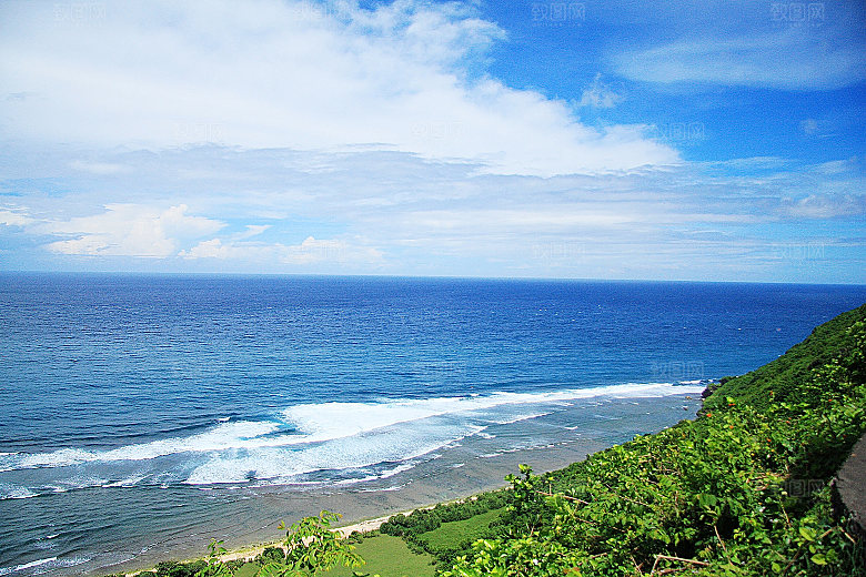 海景水景山脉高原后期合成背景素材
