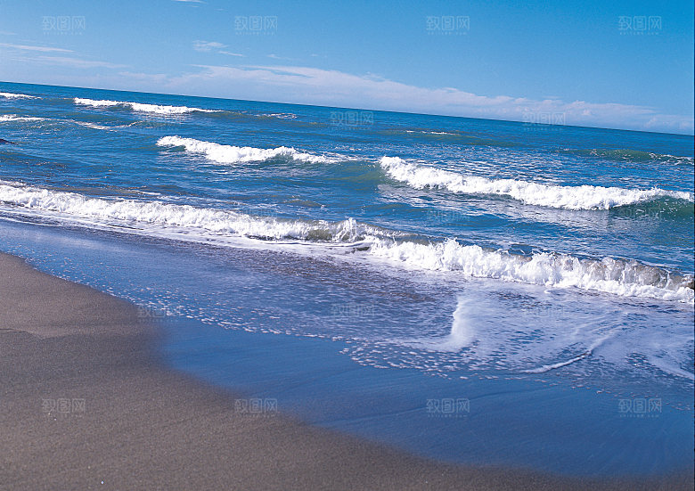 海景水景山脉高原后期合成背景素材