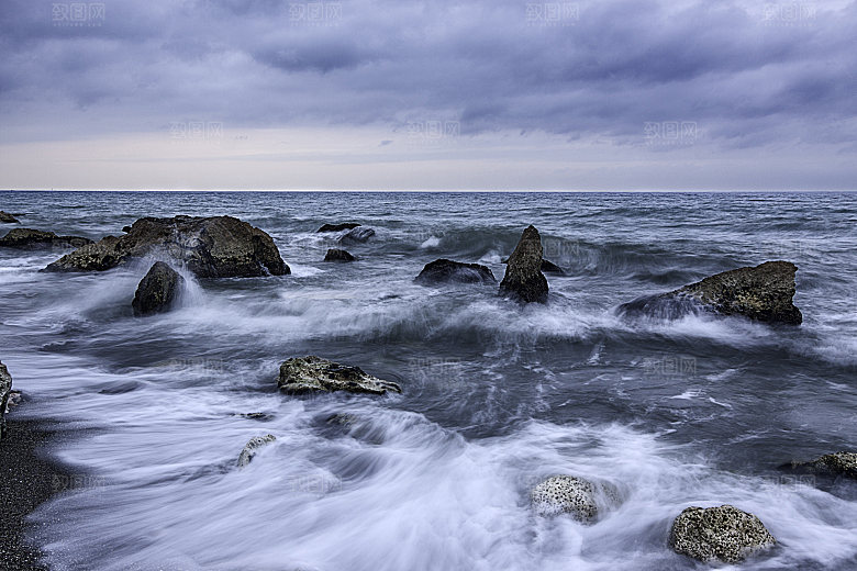 海景水景山脉高原后期合成背景素材