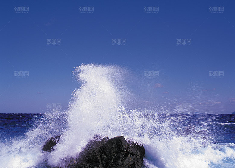 海景水景山脉高原后期合成背景素材