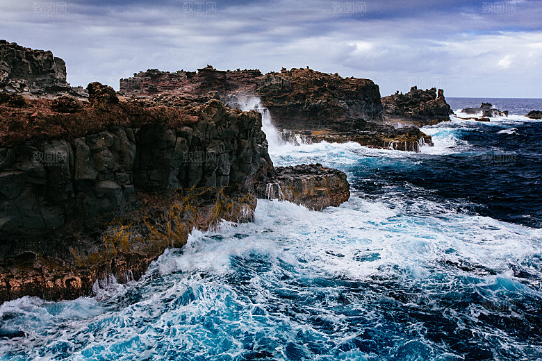海景水景山脉高原后期合成背景素材