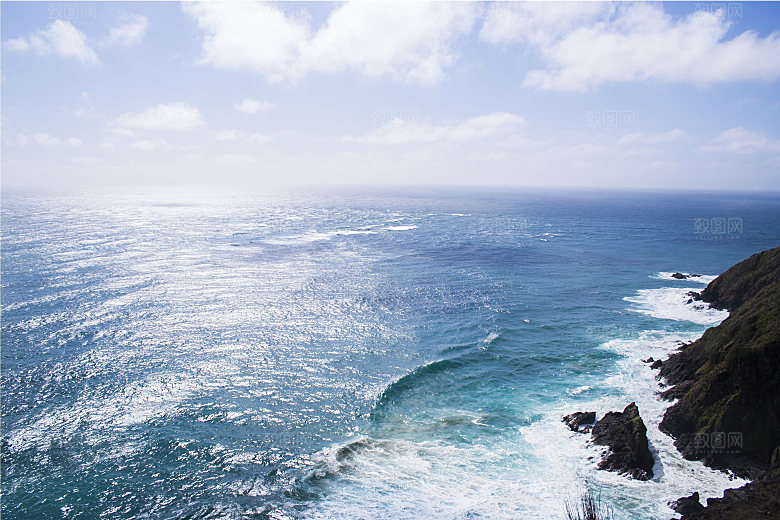 海景水景山脉高原后期合成背景素材