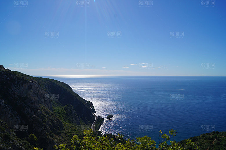 海景水景山脉高原后期合成背景素材