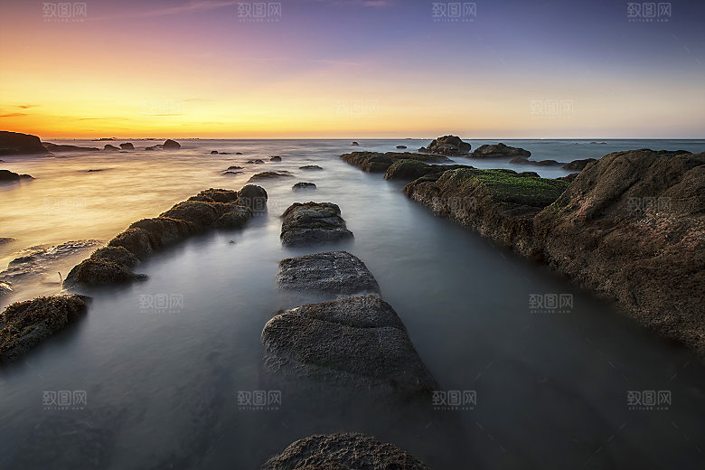 海景水景山脉高原后期合成背景素材