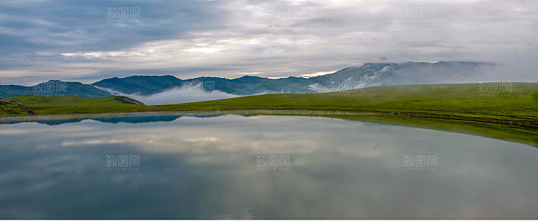 海景水景山脉高原后期合成背景素材