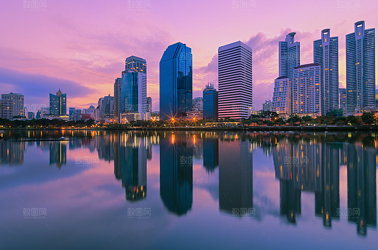 夜景城市后期合成背景素材
