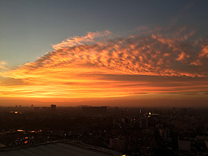 夜景城市后期合成背景素材