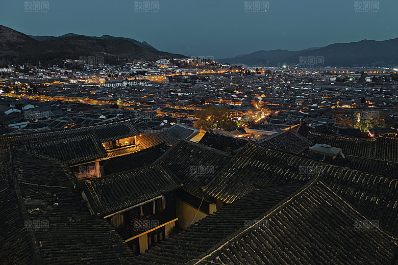 夜景城市后期合成背景素材