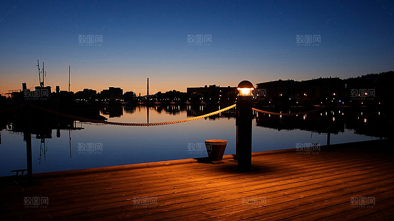 夜景城市后期合成背景素材