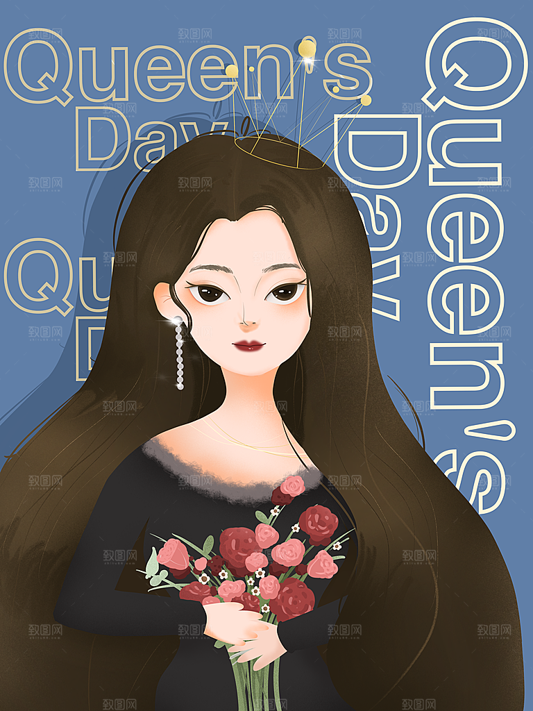 巾帼女神节三八妇女节海报展架