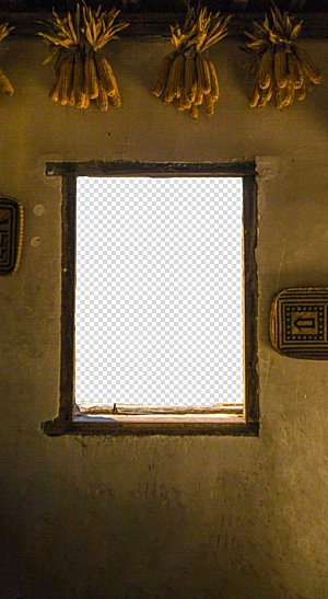复古古代建筑窗户门窗素材