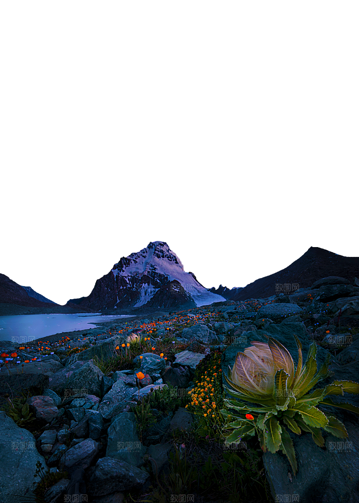 栏杆栅栏山洞前景素材