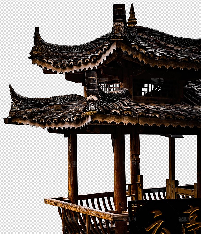 栏杆栅栏山洞前景素材