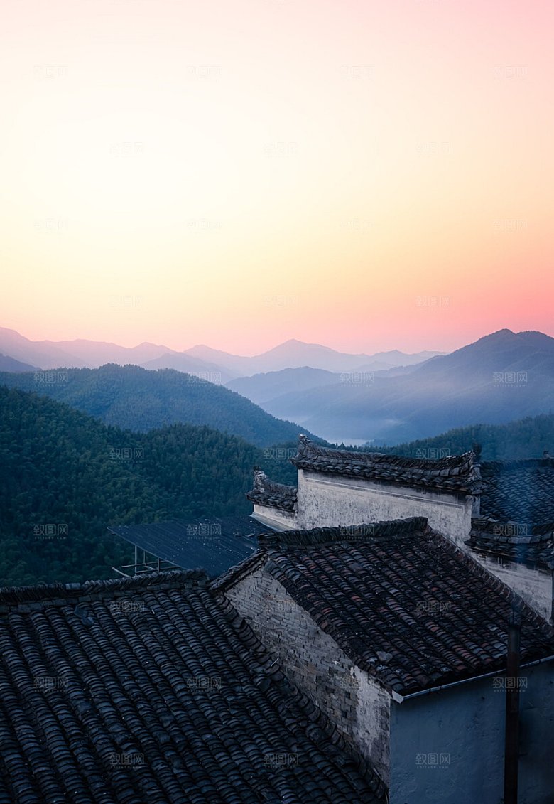 自然风景森林河流素材